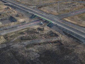 full documentation of the road junction with the use of UAV and TLS